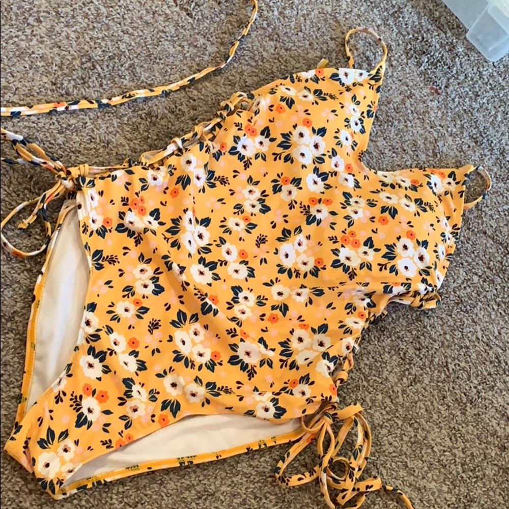 Never worn floral one piece